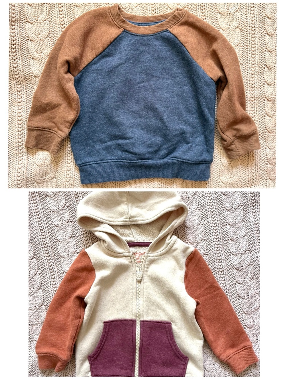 Cat & Jack Toddler Sweatshirt Bundle | Size 18M | Cozy Fleece Pullovers & Hoodie